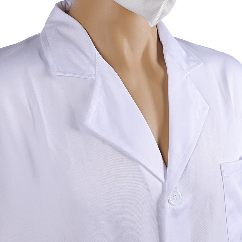 Short Sleeve White Lab Coat