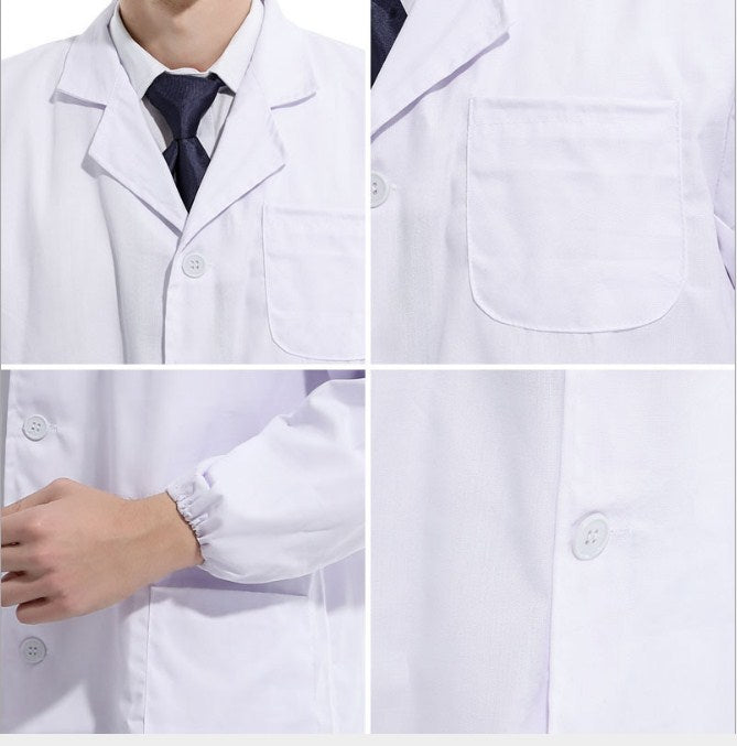 Short Sleeve White Lab Coat