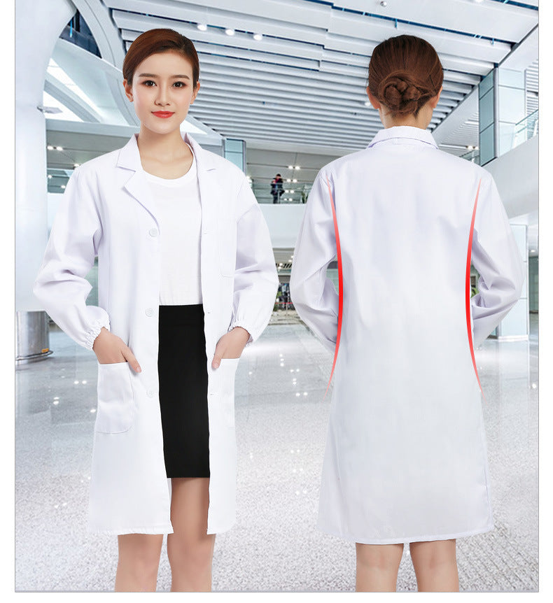 Short Sleeve White Lab Coat